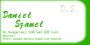 daniel szamel business card